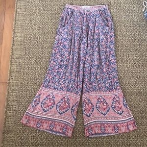 Spell and the gypsy wide leg pattern pants